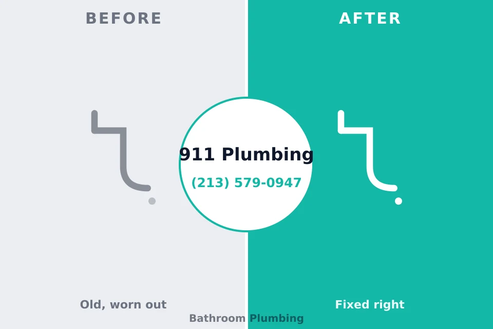 Before and after: plumbing repair Watervliet, NY
